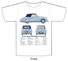 Austin A90 Atlantic Convertible 1949-52 T-shirt Front